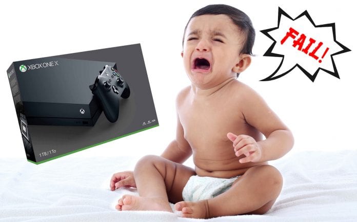 Xbox One X pre order fail