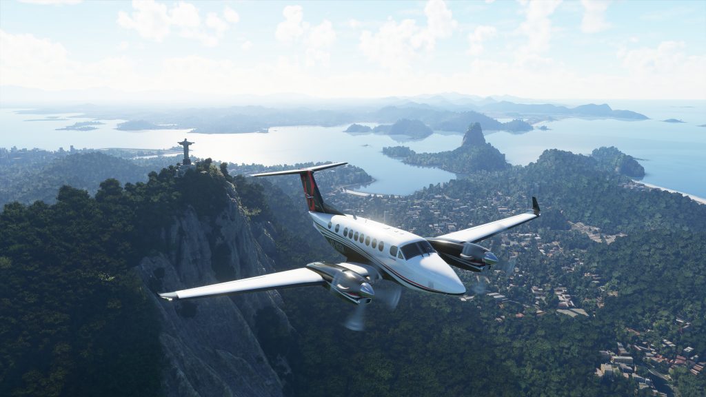 Microsoft Flight simulator aeroplane