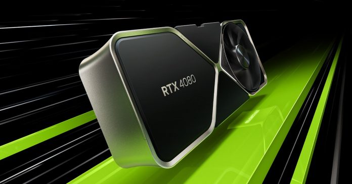 Nvidia RTX 4080 graphics card art