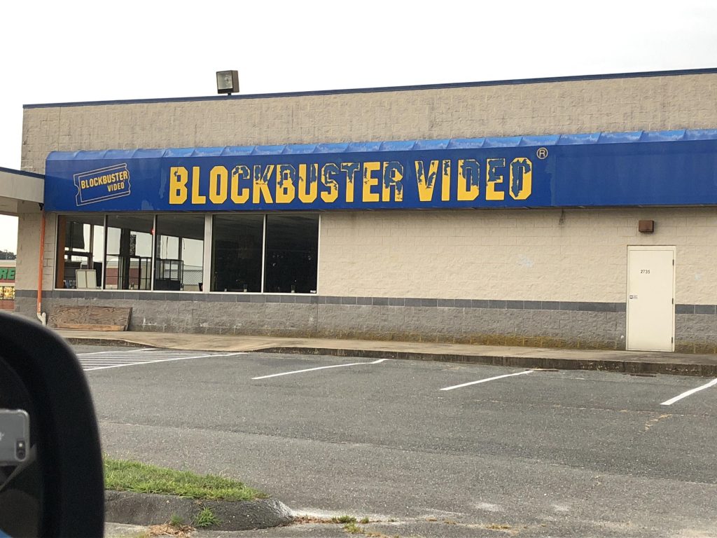 Blockbuster Video store abandoned